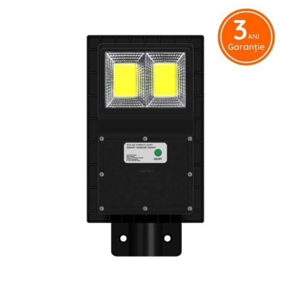 Lampa LED 100W IP65 Panou Solar Monocristaline 6500K Cu Senzor De Miscare