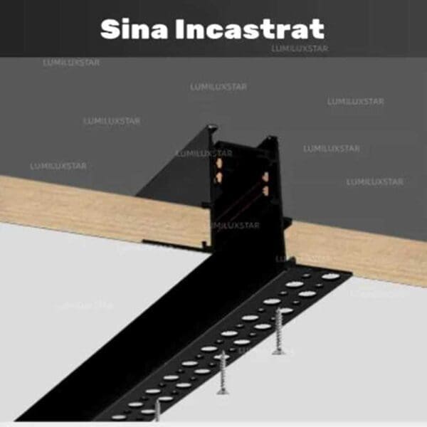 SINA MG 1009 1M INCASTRAT MAGNET PENTRU PROIECTOARE MAGNETIC NEGRU