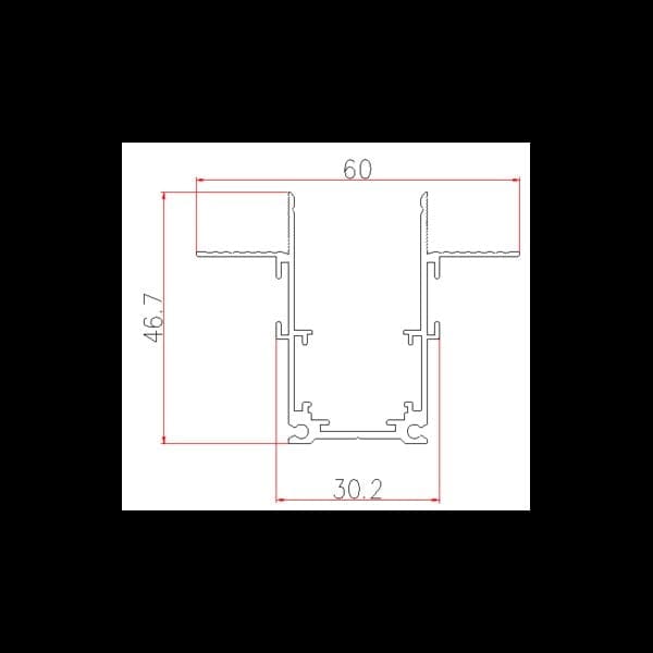 SINA MG 1019 2M INCASTRAT MAGNET PENTRU PROIECTOARE MAGNETIC NEGRU